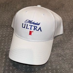 Unworn Michelob Ultra Painter hat. White